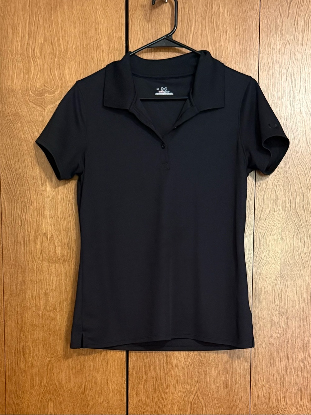 Under Armour Black Performance Golf Shirt Womens  Large Like New